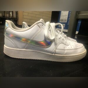 Nike Air Force 1 iridescent swish